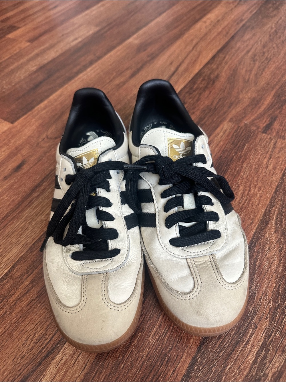adidas Originals Samba OG "Cream White/Core Black/Sand Strata" - Picture 2 of 13